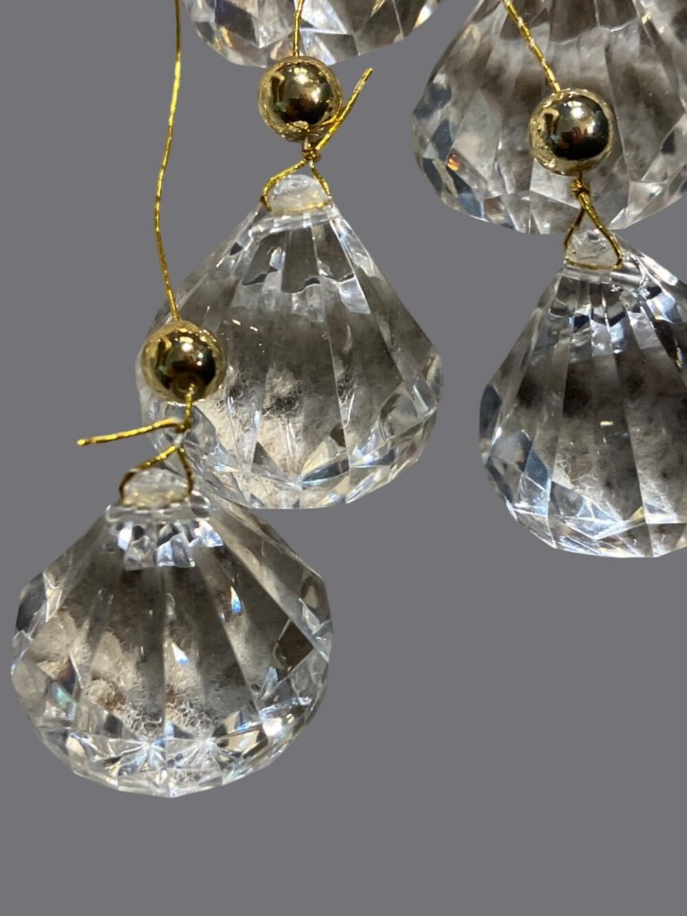 Kurt Adler Crystal Hanging Drops Christmas Ornament Taiwan 8.5 "X 3" - Picture 5 of 14